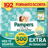 Pampers Baby Dry Junior 5-ös méret (11-25 kg), 192 pelenka Mother and Child Naty Shop