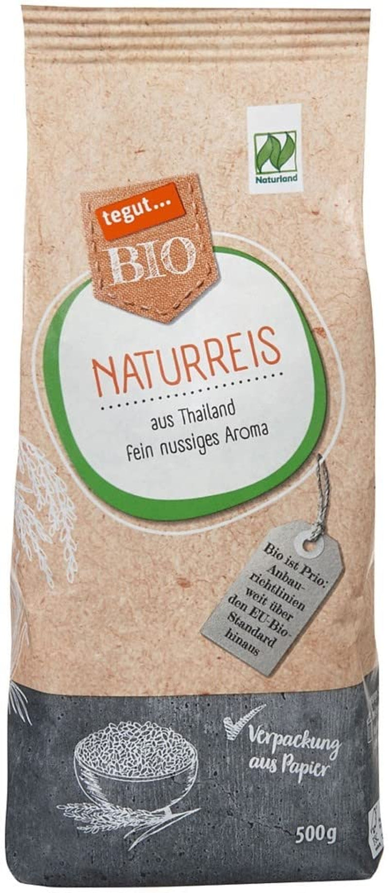 tegut... Bio barna rizs, 1 x 500 g