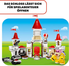 LEGO Super Mario Roy csatája a gombapalotában kalandkészlet Nintendo karakterekkel Ajándék lányoknak, fiúknak és játékosoknak 7 éves 71435 építőkészletek Besuche den LEGO-Store