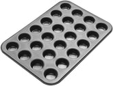 Zenker 6541 Black Metallic 24Er Mini-Muffinform – Antihaftbeschichte Für Perfekte Mini-Muffin, Ø 4,5 cm, Made in Germany Formák és tepsi Naty Shop