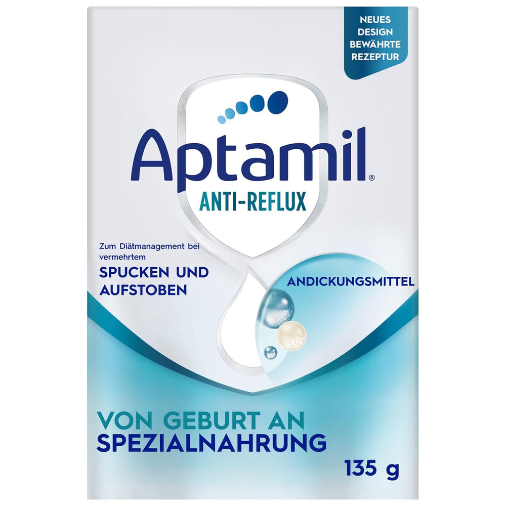 Aptamil Anti-Reflux – Születéstől fogva teljes értékű tápszer Étrendkezelés Hányás és regurgitáció bébiétel tejpor 6 x 135g