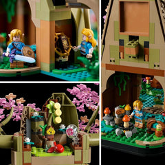 LEGO The Legend of Zelda Deku Tree 2-Az 1-ben - gyűjthető darab Zelda hercegnővel és 3 Link minifigurával - építőkészlet felnőtteknek és ajándékötlet videojáték-rajongóknak - 77092 Építőkészlet Besuche den LEGO-Store