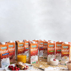 Natumi Bio Haferdrink Glutenfrei, 8 x 1L - Naturland zertifiziert, Laktosefrei, Glutenfrei, Ohne Zuckerzusatz, Bio, Vegán, Hergestellt mit deutschem Hafer, Milchfreie milchfreie Alternative