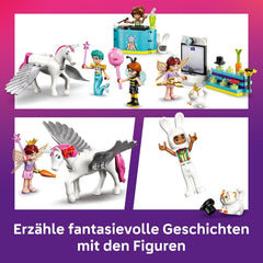 LEGO Friends Kostümparty mit Einhorn und Fee - Spielzeug für Mädchen ab 6 Jahren - Bühne, DJ-Pult, 4 Minipuppen, der Katze Churro und Einer Pferdefigur sowie lustigem Zubehör - Ajándékötlet - 42661