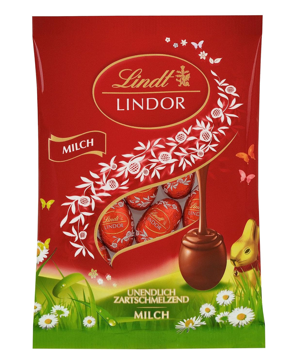 Lindt Lindor mini tojás, zacskó, teljes tej, 100g