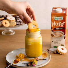 Natumi Bio Hafer Barista, 8 x 1L - Laktózmentes, Aufschäumbar, Barista-Style, Bio, Hergestellt mit deutschem Hafer, Vegán, Milchfreie milchfreie Alternative