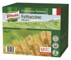 Knorr Fettuccine tészta tojással - keskeny szalagos tészta - nagy csomag tészta, 2000 g