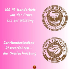 Boabe de espresso organice Caffè 250g - 100% organice - Prăjite în Sicilia - Metodă de prăjire veche de secole, lucrate manual - Boabe de espresso premium pentru aparate complet automate și portafiltru