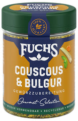 Fuchs Spices Gourmet Selection Közel-Kelet/Afrika - Kuszkusz és Bulgur fűszerkeverék Újratölthető fűszerkeverék Bulgur ételek fűszerezéséhez Vegán 55g