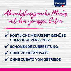 Vitakraft Poésie Création, Tender Selection, Hrană umedă pentru pisici, Hrană umedă pentru pisici în sos, cu pui, cu curcan, cu vită, fără adaos de zahăr și cereale (1 pachet de 6 x 85g)