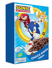 Sonic Choco Rings gabonapehely, búza, zab és kukorica csokoládé karikák a tökéletes reggeliért, hozzáadott vitaminokkal, 1 csomag (1 x 350g)