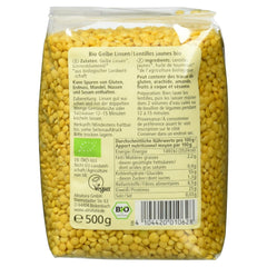 Bio sárga lencse, 500g