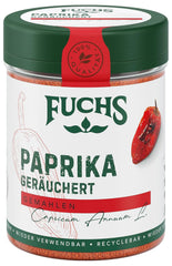 Fuchs Gewürze - Paprika geräuchert gemahlen - rauchiger Gesmack für BBQ, Gulasch oder Tofu - természetes összetevők - 60 g wiederverwendbarerben, recyclebarer Dózis