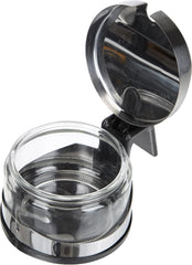 Zahărniță Clasica, 250 ml, cu lingură, oțel inoxidabil, argintiu/transparent, 13 x 10 x 9 cm, 2 bucăți