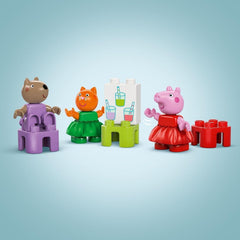 LEGO DUPLO Peppa Wutz Vásártér - Gyerekjátékok és motoros játékok 2 éves kortól - Óvodai játékok nagy kerékkel, csúszdával és 3 figurával, köztük Mollie Kittyvel és Klausi Kläffel - Ajándék gyerekeknek 10453 Építőkészletek Besuche den LEGO-Store