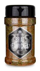 Ankerkraut Brathähnchen, Marinade für knuspriges Hähnchen, Chicken Gewürzsalz für Grill, Backofen und Pfanne, Chicken-Wings selber würzen, BBQ-Rub, 200g im Streuer