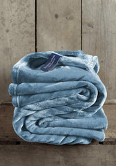 Kényelmes takaró, poliészter, kék, 150 x 200 cm Ágyak és takarók De Witte Lietaer