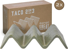 CreaTable, 33984, seria Street Food, set de veselă pentru 2 persoane, suport Street Taco 2 din gresie, potrivit pentru mașina de spălat vase și cuptorul cu microunde, producție de calitate