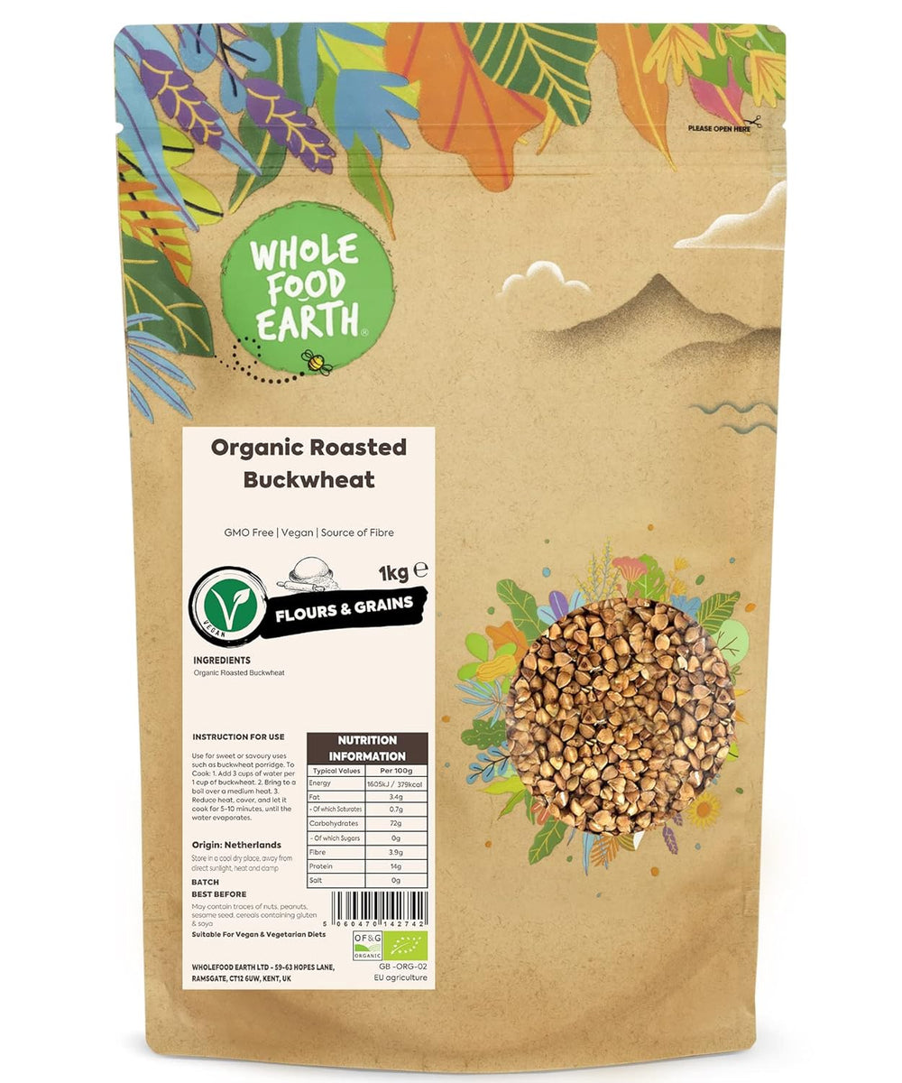 Wholefood Earth bio pörkölt hajdina, 1 kg