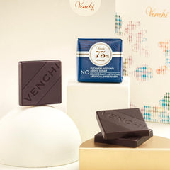 Venchi – Granblend Extra Black 75% Hozzáadott cukor nélkül, 1 kg – Mesterséges édesítőszer NEM – Gluténmentes – Vegán