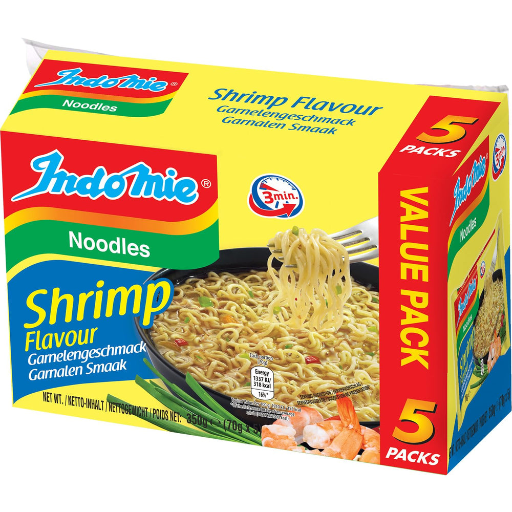 INDOMIE - Instant tészta garnélával, 5 db-os csomag (1 x 5 x 70 g)