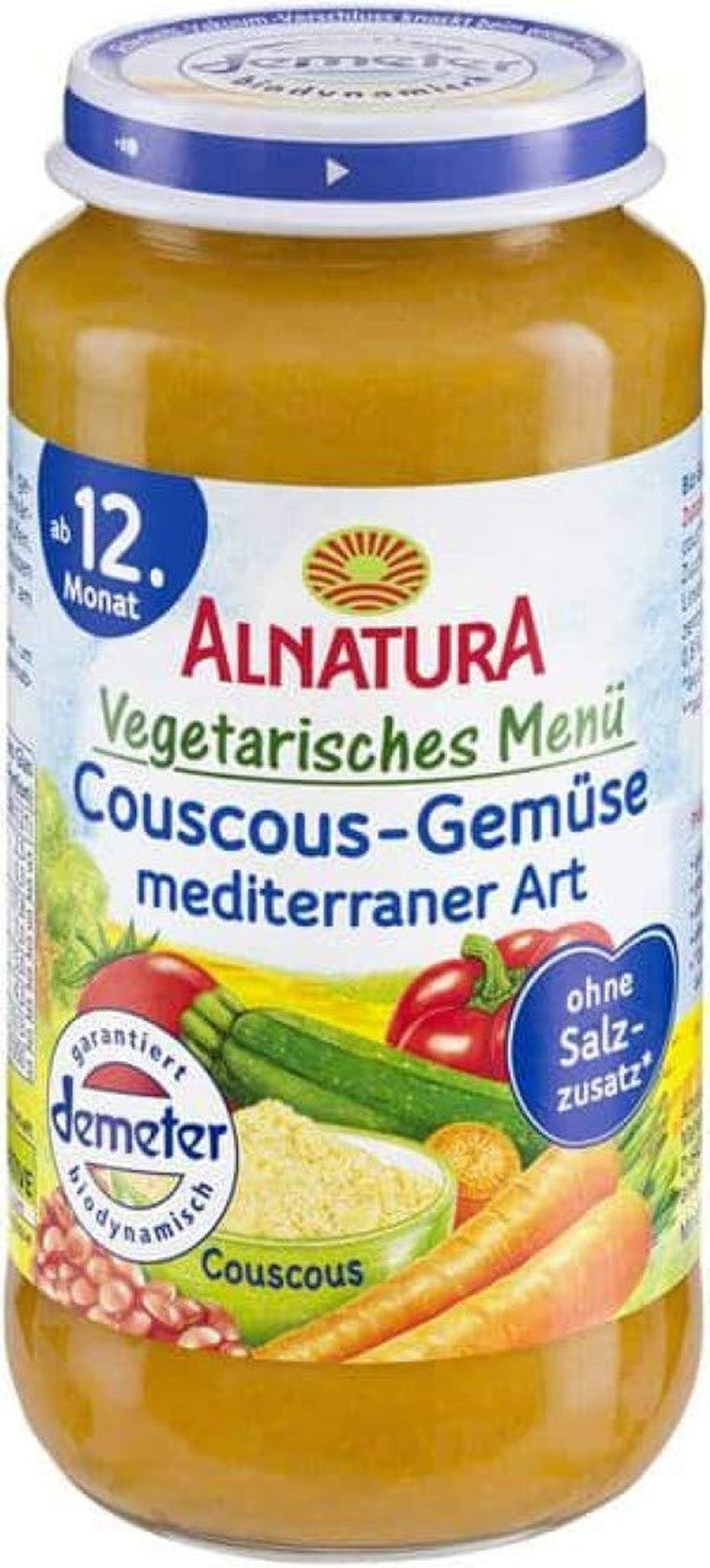 Vegetáriánus menü: Kuszkusz és zöldségek, mediterrán stílusú, 1 x 250 g