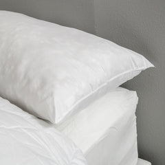 Bleu Calin Burete plat din spumă cu memorie și fibră de poliester, alb 160 X 40 cm Perne standard Naty Shop