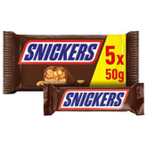 Snickers csokoládészelet mogyorós karamell 5 szeletcsomag | Snack foci | (1 x 5 x 50 g)