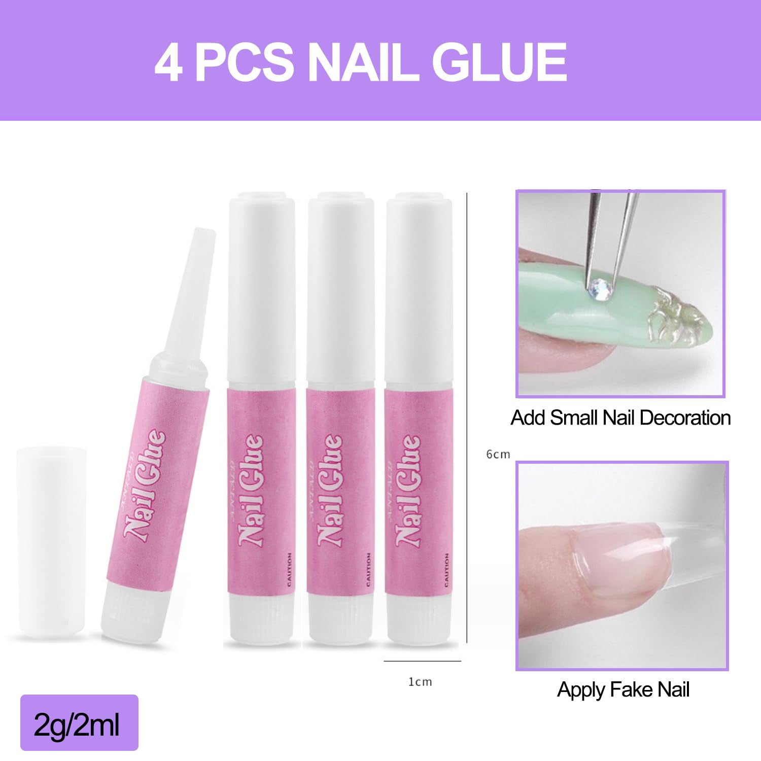 Unghii false cu acoperire completă, pachet de 504, 12 mărimi, unghii false cu lipici de unghii, unghii artificiale acrilice cu cutie de depozitare pentru saloane de unghii și artă unghii DIY acasă (pătrat)