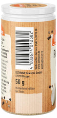 Ostmann Gewürze - Fleisch & Gyros Gewürzsalz | Pikantes Gewürz mit mediterraner Note für gegrilltes und gebratenes Fleisch | Mit praktischem Streuaufsatz | 50 g szűrőben