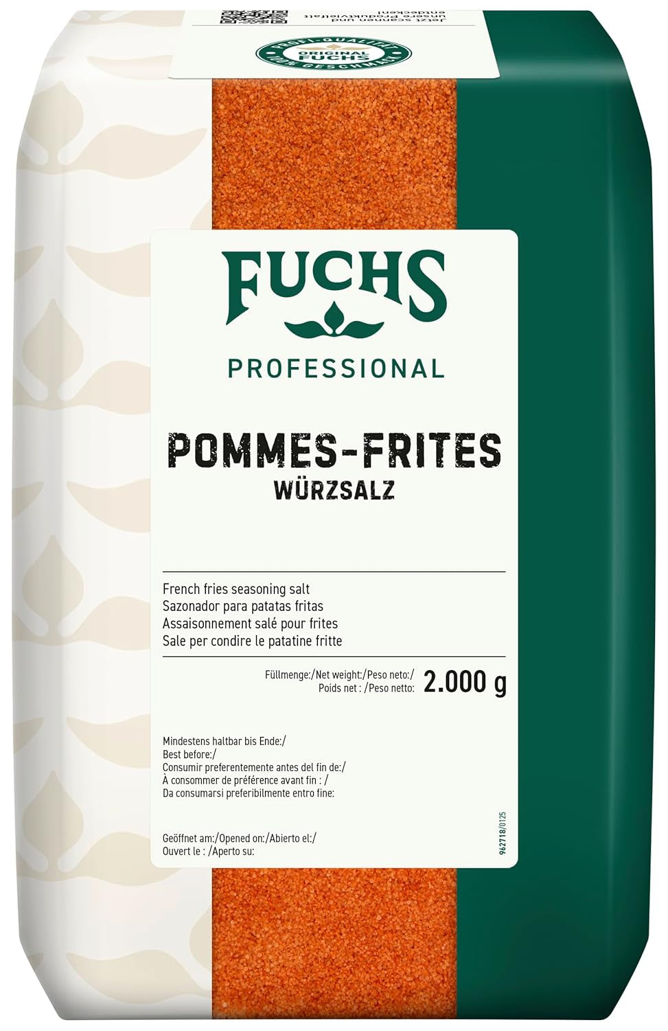 - Pommes-Frites-Würzsalz | Gewürz für Kartoffelgerichte wie Kroketten oder Bratkartoffeln | Profi-Qualität für Großverbraucher | 2 kg-os újrahasznosítható zacskó