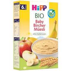 HiPP Müzli Bircher bio babáknak (8 x 250 g), 6 hónapos kortól, hozzáadott cukor nélkül, extra puha gabonapehely - könnyen emészthető reggeli a legjobb bio minőségben