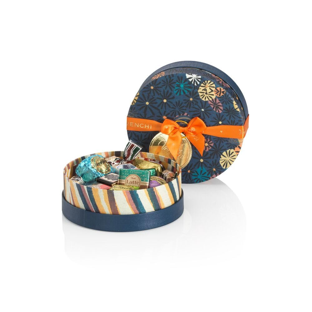 Venchi - Murrine válogatott csokoládé kis ajándékdoboz, 138 g, gluténmentes, mesterséges színezék nélkül, tartósítószer nélkül, ajándékötlet