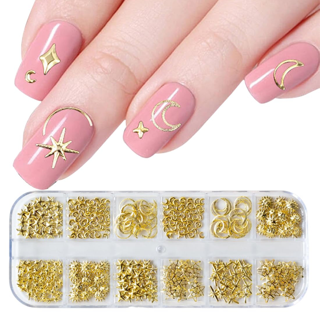 100Pcs 3D Blume Nagel Charms Nägel Zubehör Nageldesign Glitzersteine Nailart Strasssteine Flower Nail Charms Luminous Flower Nail Art Charms Bunte Blumen Deko Nagel Steinchen Flowers Nail