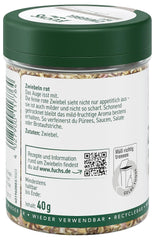 Fuchs Gewürze - Zwiebel rot geschnitten - Gewürz für Pürees, Salad oder Brotaufstriche - természetes összetevők - 40 g wiederverwendbarerben, recyclebarer Dózis