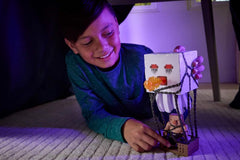 Mattel Minecraft akciófigura készlet, Ghast With Fire Attack, fények, zaj, indító és lövedék, malacharcos, film ihlette, JFB69 akciófigurák Naty Shop