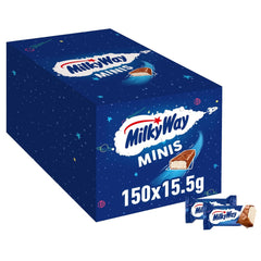 Mini csokoládészeletek, csokoládé ömlesztett csomag, könnyű tejkrém, 150 x 15,5 g, 2,3 kg