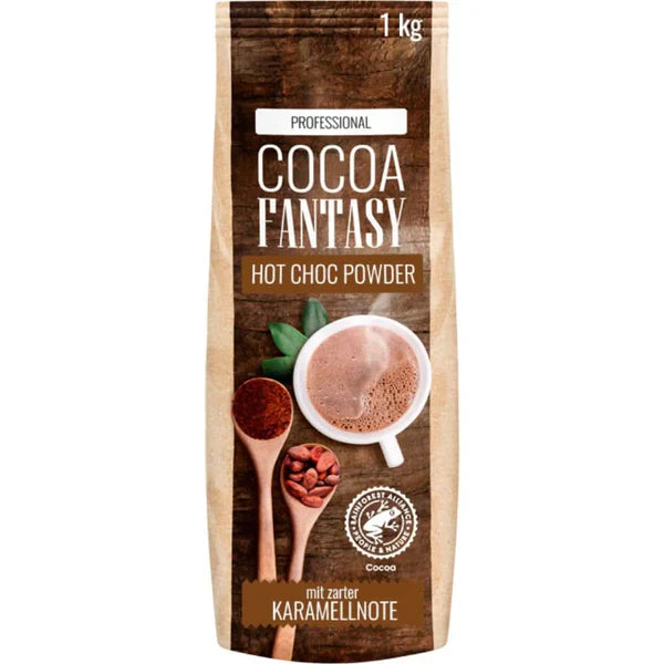 Cocoa Fantasy Hot Choc Powder, 1 kg kakaópor forró csokoládéhoz, 15% kakaótartalom