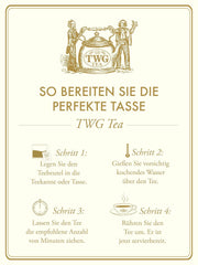 TWG Tea | Ceai englezesc pentru micul dejun | Ceai negru | Note florale | 15 pliculețe de ceai cusute manual din bumbac | Set cadou