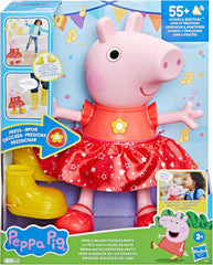 Păpușa Peppa Pig Peppa'S Mud Puddle Party - versiune germană, roz sau roz Papusi Naty Shop