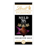 Lindt csokoládé | EXCELLENCE Mild Stick 70% | 100g | Enyhe étcsokoládé intenzív kakaós ízzel | Vegán csokoládé