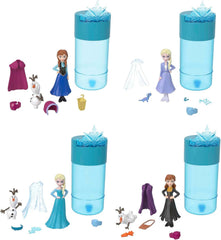 DISNEY Die Eiskönigin - Snow Color Reveal Puppen mit 6 Überraschungen, beleértve a königlichem Zubehör und Haarschmuck-Deckel, für Kinder ab 3 Jahren, HMB83