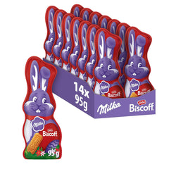 Milka Smiling Bunny Biscoff – finom húsvéti nyuszi csokoládéval és Lotus Biscoff keksz darabokkal – 95g