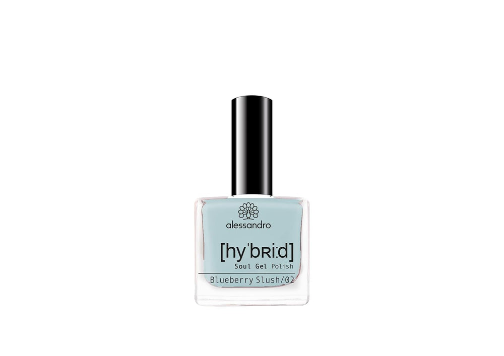Oja HYBRID alessandro Blueberry Slush - albastru pastel - Unghii perfecte în doar 3 pași, fără LED - rezistă până la 10 zile! 8 ml