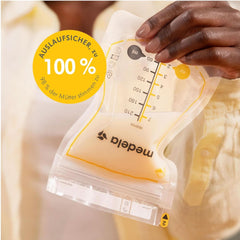 Medela Easy Pour Muttermilchbeutel Zum Einfachen Ausgießen, 100 Stück, 210 ml, Auslaufsichere Einweg-Muttermilchbeutel Mit Überlaufschutz, Stillhelfer Kiegészítők Bébiétel és szoptatás Naty Shop