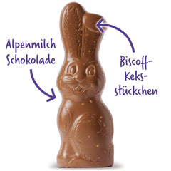 Milka Smiling Bunny Biscoff – finom húsvéti nyuszi csokoládéval és Lotus Biscoff keksz darabokkal – 95g