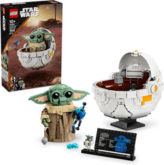 LEGO Star Wars 75403 Grogu a Mandalorian Repulsor bölcsőjében - Gyűjthető minifigura - Építhető, játszható és bemutatható modell - Otthoni dekorációk - Ajándék 10 év feletti fiúknak és lányoknak Építőkészletek Besuche den LEGO-Store Alapértelmezett cím