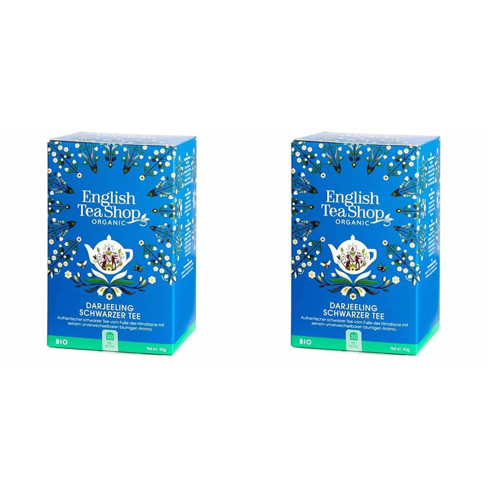 ETS - Ceai negru Darjeeling, BIO, 20 pliculețe de ceai (pachet cu 2)