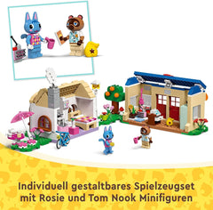 LEGO Animal Crossing Nook's Shop és Sophie's House készlet, kreatív játék gyerekeknek 2 mini figurával a videojáték-sorozatból, ajándék lányoknak és fiúknak 7 éves kortól 77050 Építőkészletek Besuche den LEGO-Store