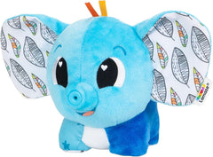 LAMAZE Puffaboo elefant, jucărie pentru nou-născuți, jucărie senzorială pentru copii, cadou pentru noii părinți, jucărie de dezvoltare pentru băieți și fete de la 3 luni, L27467 Jucarii Bebe Naty Shop Modern